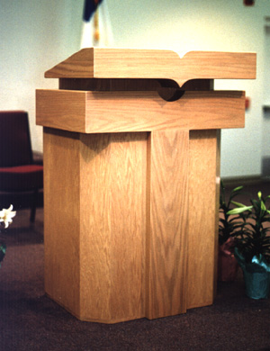 ANDRN & KNAPP - FURNITURE, "Pulpit - N.Lakeland FL"